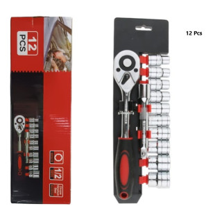 SET DE LLAVE 1/2 TUBO 12PCS