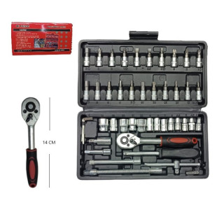 SET DE LLAVE TUBO 46PCS