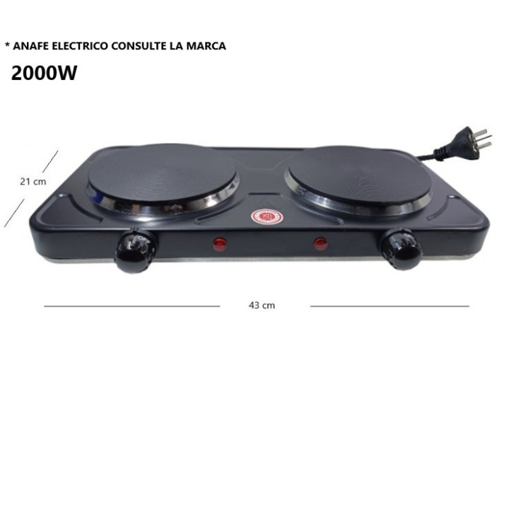 ANAFE ELECTRICO 2 HORNALLAS