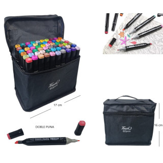MARCADORES DOBLE PUNTA X60PCS