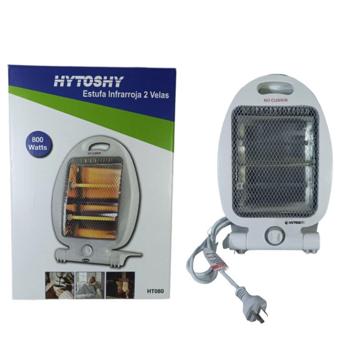 ESTUFA HALOGENA 2 VELAS 800W