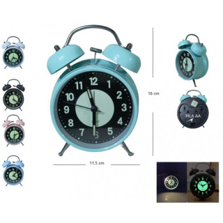 RELOJ DESPERTADOR ALARMA CAMPANA