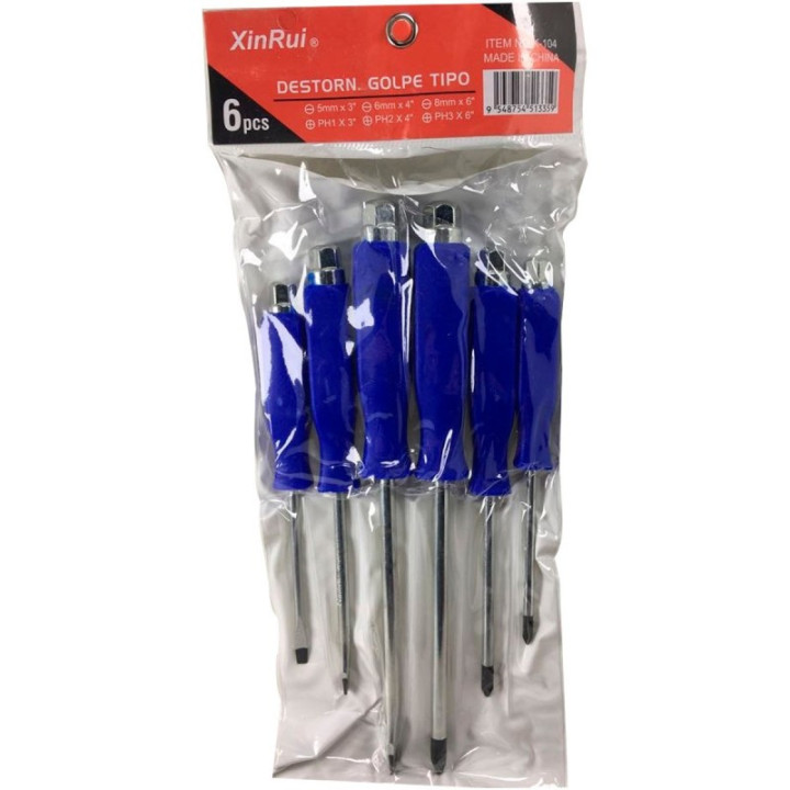 DESTORNILLADOR GOLPE X6PCS 8130