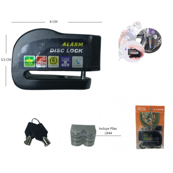candado freno disco con sensor