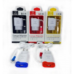 CARGADOR TIME V8 1 USB 2.1A