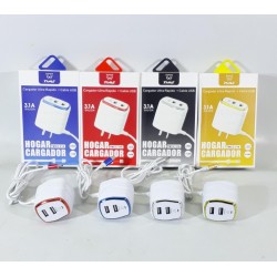 CARGADOR TIME 3.1A C/ 2USB
