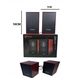 Parlante PC Noga Madera