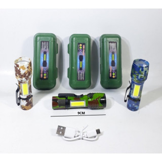 LINTERNA MINI CAMUFLADO RECARGABLE