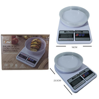 BALANZA DE COCINA CON BOWL 10KG
